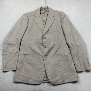 Vintage Henry Poole & Co Blazer Mens 40* Savile Row Houndstooth Bespoke Tweed